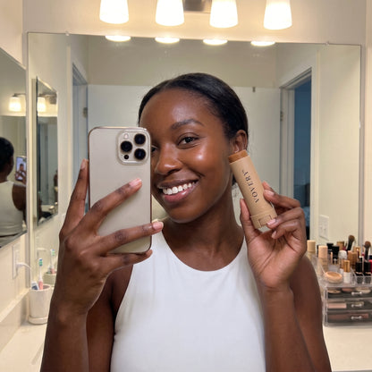 VOVERY Tinted Skin Balm – Hydrating Face Moisturizer & Foundation Stick, Dewy Finish