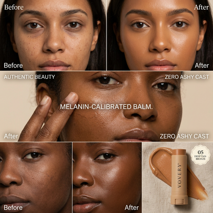 VOVERY Tinted Skin Balm – Hydrating Face Moisturizer & Foundation Stick, Dewy Finish