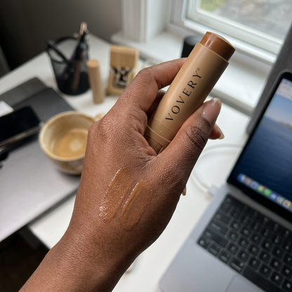 VOVERY Tinted Skin Balm – Hydrating Face Moisturizer & Foundation Stick, Dewy Finish
