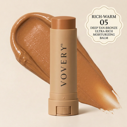 VOVERY Tinted Skin Balm – Hydrating Face Moisturizer & Foundation Stick, Dewy Finish